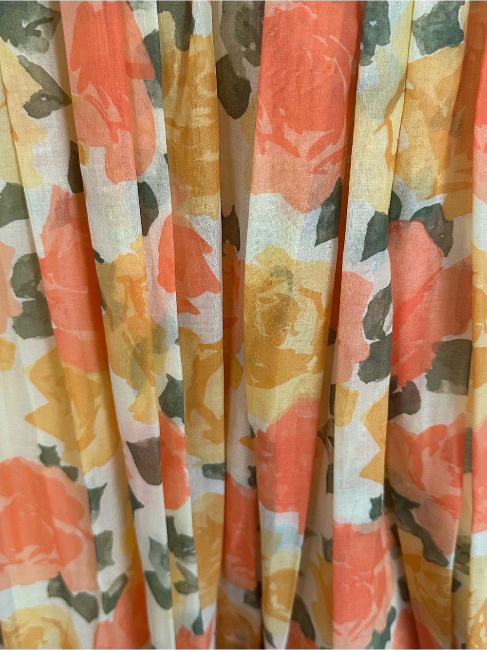 Vintage Yellow and Orange Fit and Flare Dress - Picture 5 of 5